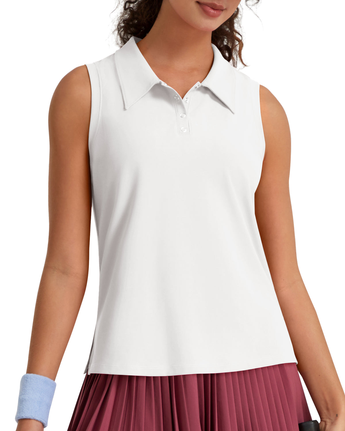 G4Free - G4Free UPF 50+ Sleeveless Golf Polo with Side Slit – Quick Dry -GF26L973A001A-S-GF26L973A001B-M-GF26L973A001C-L-GF26L973A001D-XL-GF26L973A001E-XXL