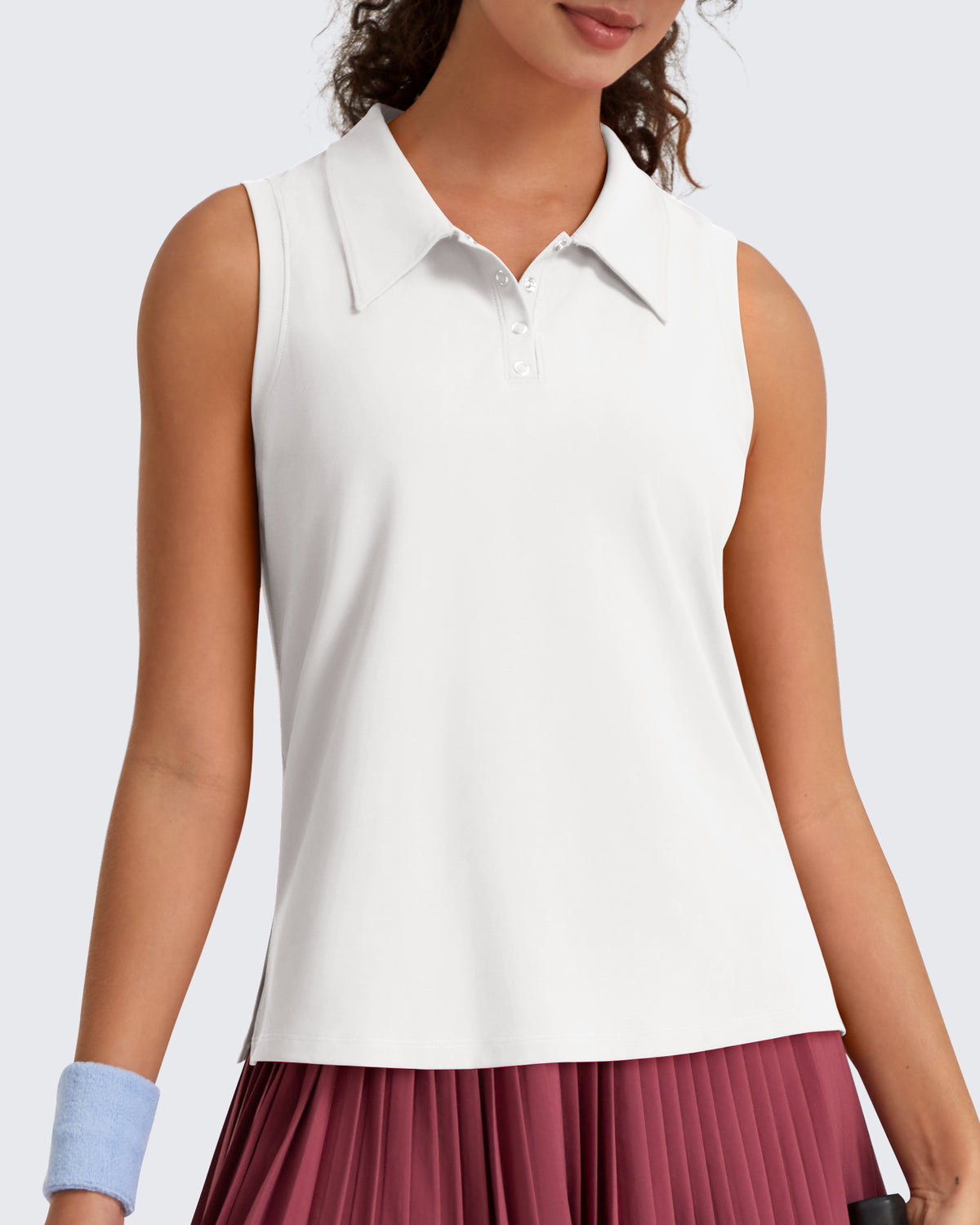 G4Free - G4Free UPF 50+ Sleeveless Golf Polo with Side Slit – Quick Dry -GF26L973A001A-S-GF26L973A001B-M-GF26L973A001C-L-GF26L973A001D-XL-GF26L973A001E-XXL