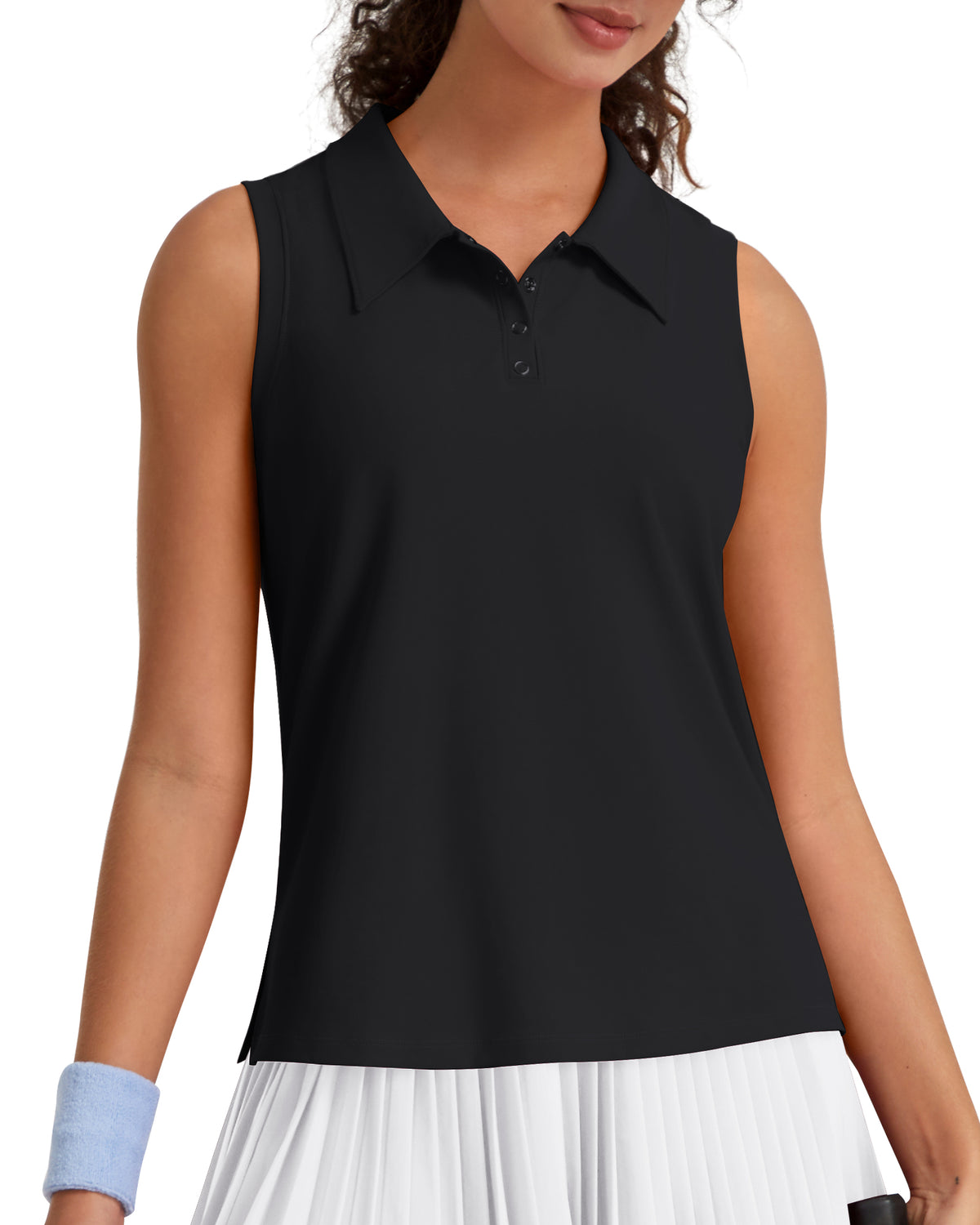 G4Free - G4Free UPF 50+ Sleeveless Golf Polo with Side Slit – Quick Dry -GF26L973A001A-S-GF26L973A001B-M-GF26L973A001C-L-GF26L973A001D-XL-GF26L973A001E-XXL