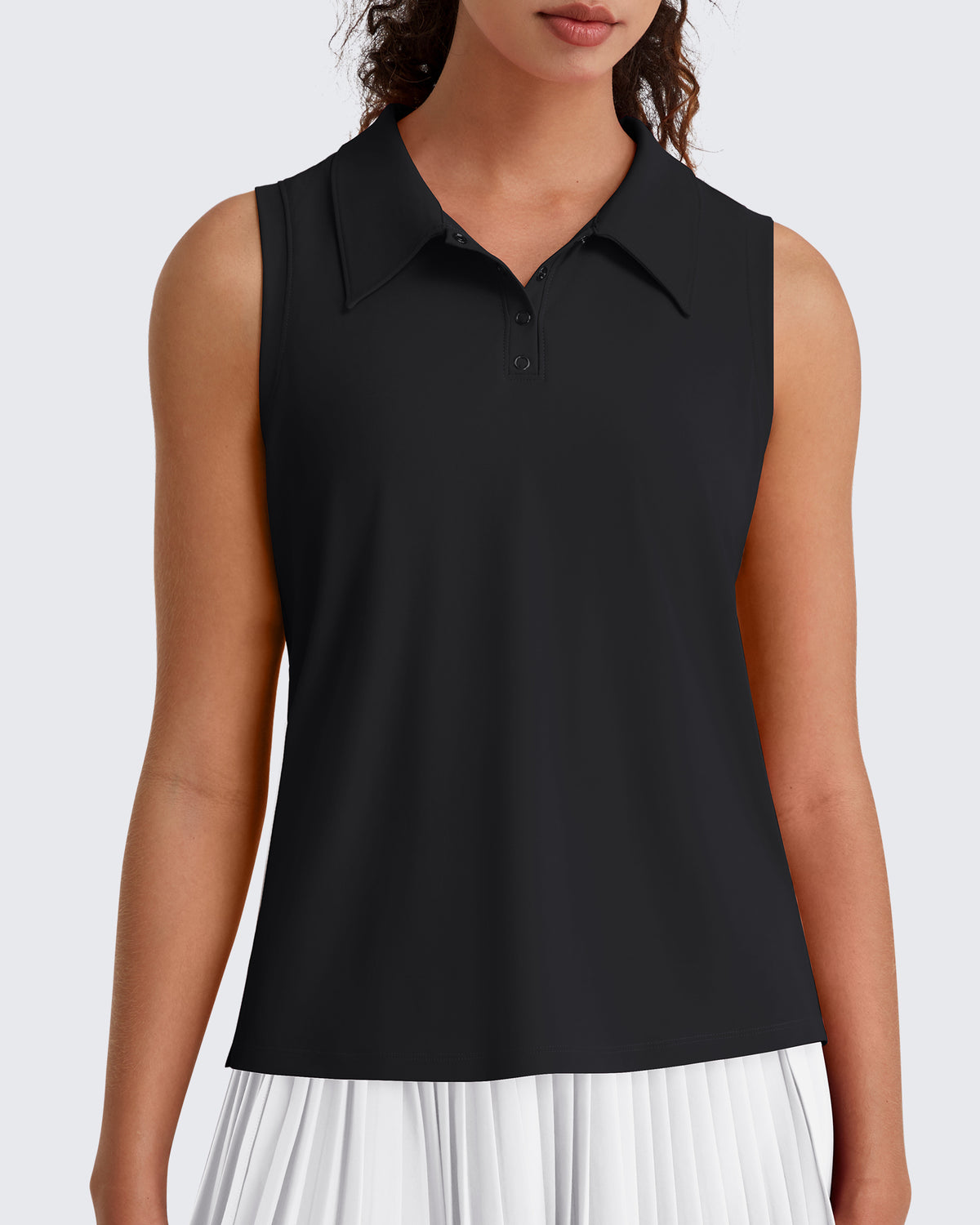 G4Free - G4Free UPF 50+ Sleeveless Golf Polo with Side Slit – Quick Dry -GF26L973A001A-S-GF26L973A001B-M-GF26L973A001C-L-GF26L973A001D-XL-GF26L973A001E-XXL