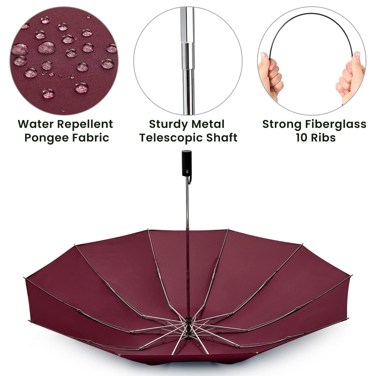 G4Free - G4Free UPF 50+ UV Protection 54 Inch Large Reverse Travel Umbrella -NT21A010B-NT21A010A-NT21A010C-NT21A010D-NT22A170A