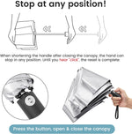 G4Free - G4Free Ultralight UPF 50+ UV Double Canopy Slim Small Portable Automatic -TN24A427C-TN24A427A-TN24A427B