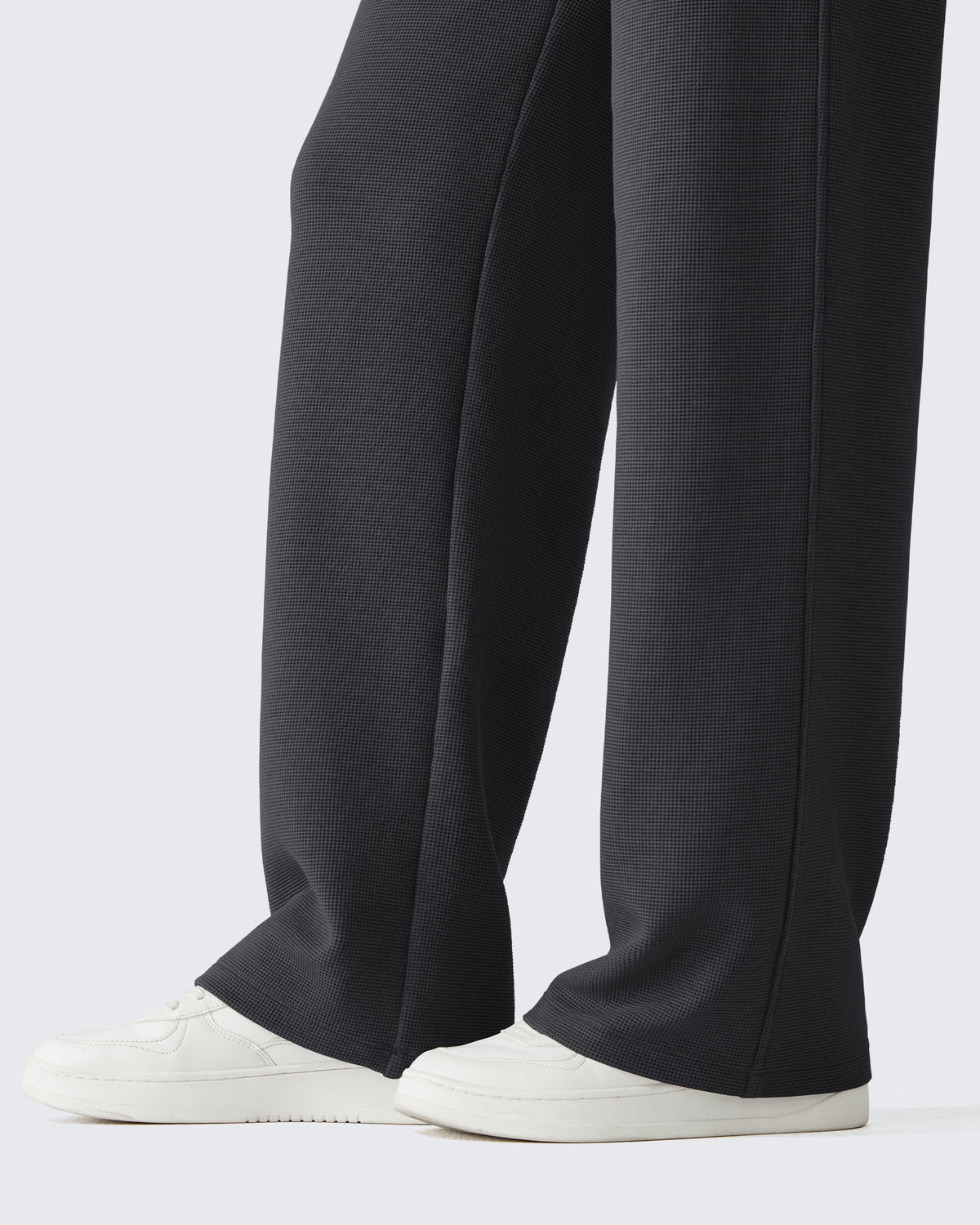 G4Free - G4Free Waffle Wide Leg Pull On Dress Pants High Waisted Stretchy -GF26J871A001A-S-GF26J871A001B-M-GF26J871A001C-L-GF26J871A001D-XL-GF26J871A001E-XXL