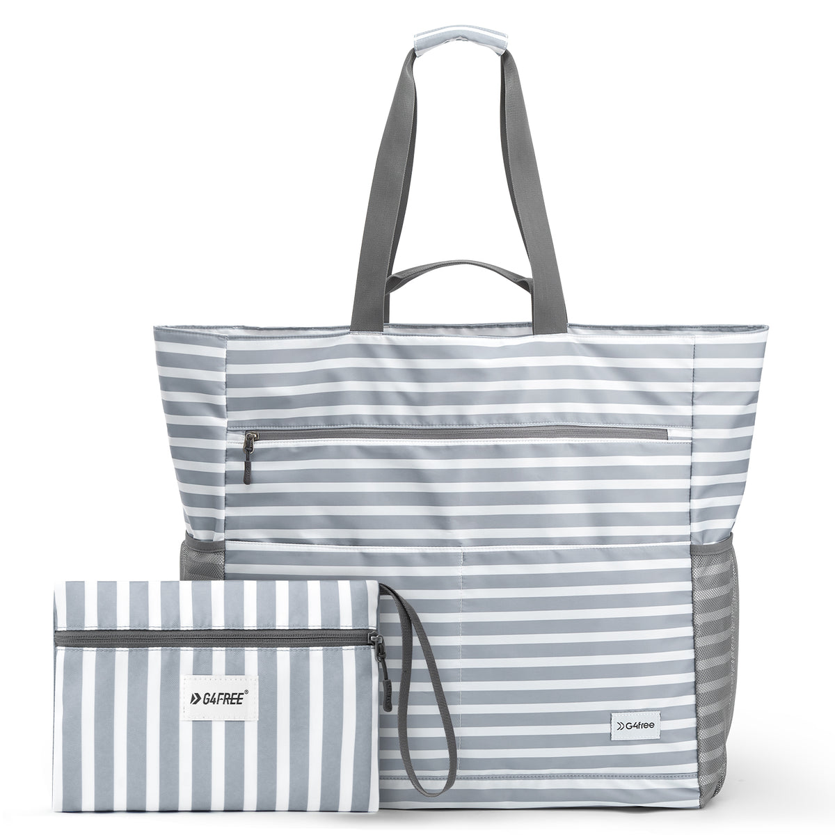 G4Free - G4Free Waterproof Sandproof Beach Tote Bag for Women Large Capacity Foldable -TN25B553C-TN25B553I
