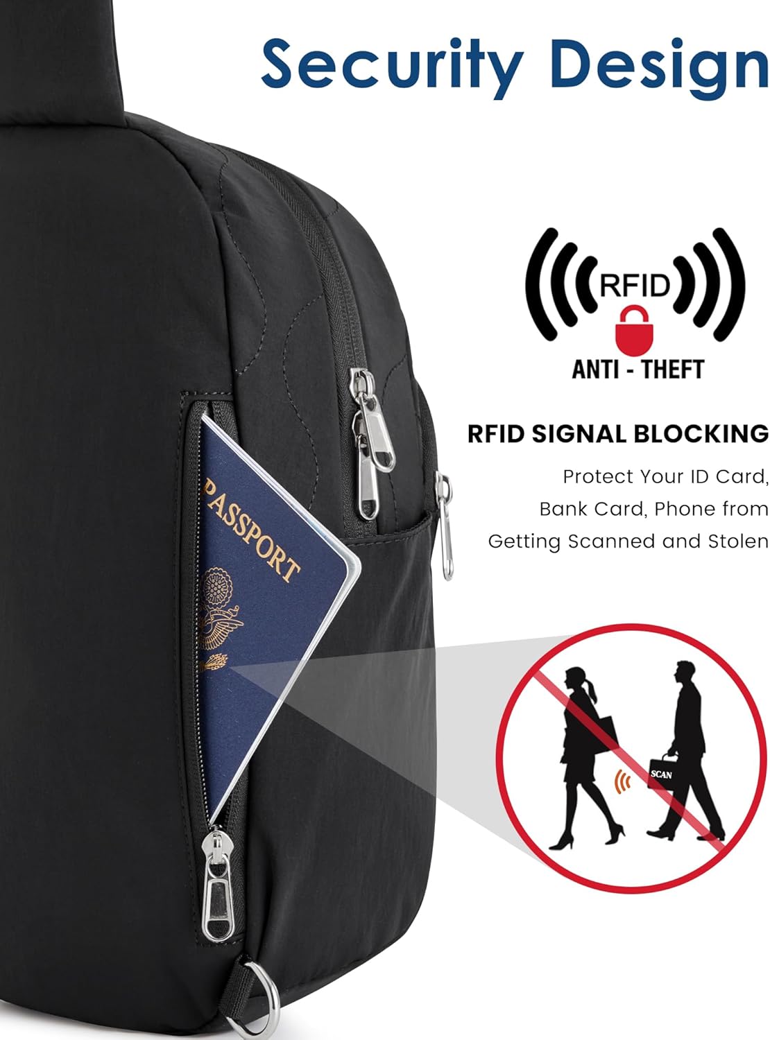 G4Free - G4Free Women Crossbody Casual Sling Chest Backpack -TN24B440B-TN24B440A-TN24B440C