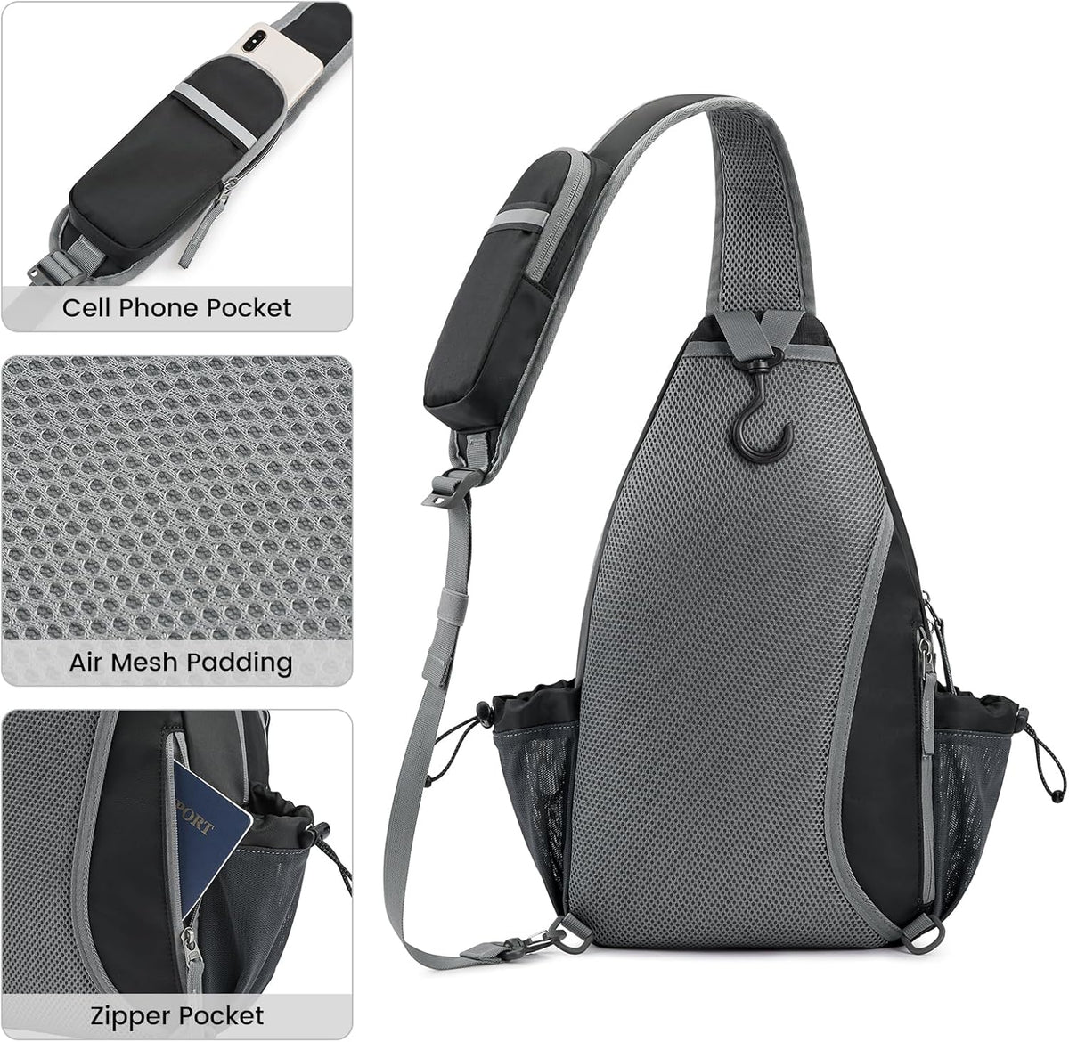 G4Free - G4Free Women Pickleball Sports Sling Bag -TN24B365A-TN24B365B-TN24B365C