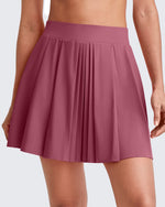 G4Free - High-Rise Pleated A Line Athletic Skorts -GF25H413DA-S-GF25H413DB-M-GF25H413DC-L-GF25H413DD-XL-GF25H413DE-XXL
