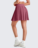 G4Free - High-Rise Pleated A Line Athletic Skorts -GF25H413DA-S-GF25H413DB-M-GF25H413DC-L-GF25H413DD-XL-GF25H413DE-XXL