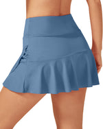 G4Free - High-Waist Pleated Casual Skorts 15'' -GF23H114AF-XS