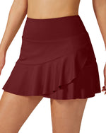 G4Free - High-Waist Pleated Casual Skorts 15'' -GF23H114AF-XS-GF23H114AA-S-GF23H114AB-M-GF23H114AC-L-GF23H114AD-XL