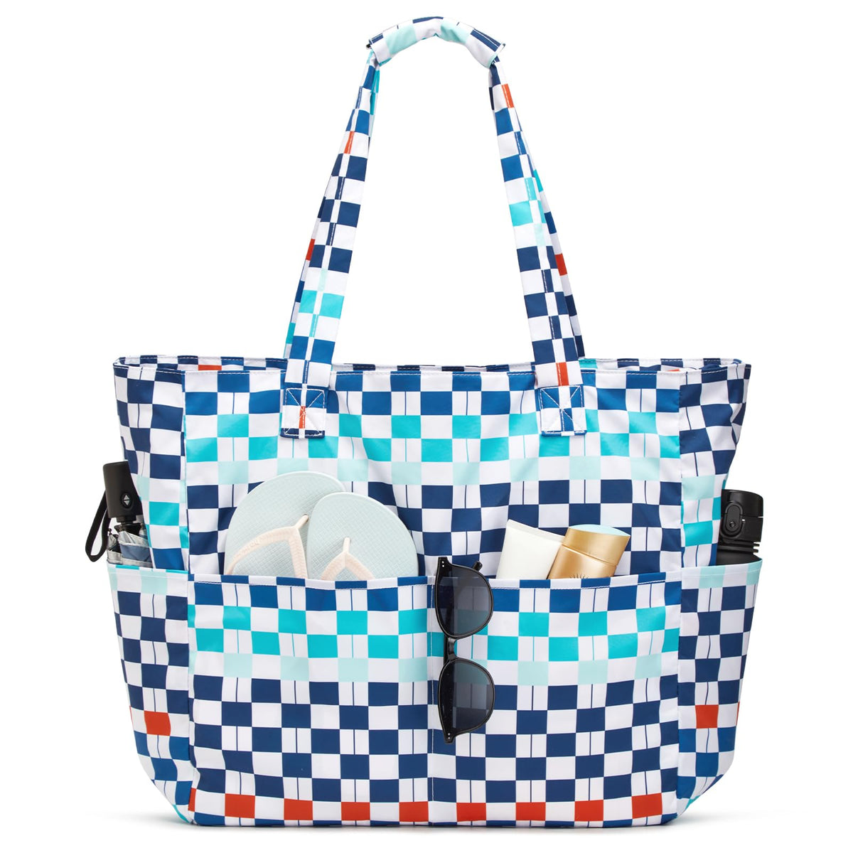 G4Free - Large Foldable Waterproof Sandproof Beach Tote Bag with Zipper -TN25B596D-TN25B596B-TN25B596C-TN25B596A