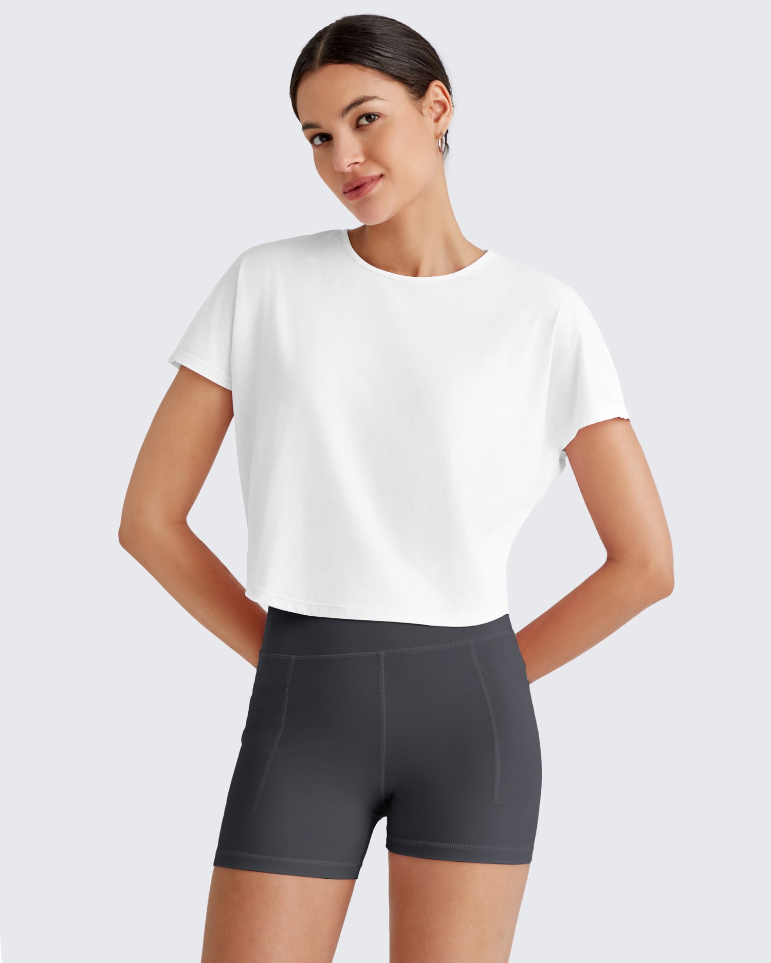 G4Free - Lightbreeze Batwing Sleeve Workout Tops -GF25K343AA-S