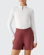 G4Free - Lightbreeze UPF 50+ Sun Thumbholes Quater Zip Shirts -GF26B881A001F-XS
