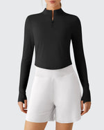 G4Free - Lightbreeze UPF 50+ Sun Thumbholes Quater Zip Shirts -GF26B881A001F-XS-GF26B881A001A-S-GF26B881A001B-M-GF26B881A001C-L-GF26B881A001D-XL