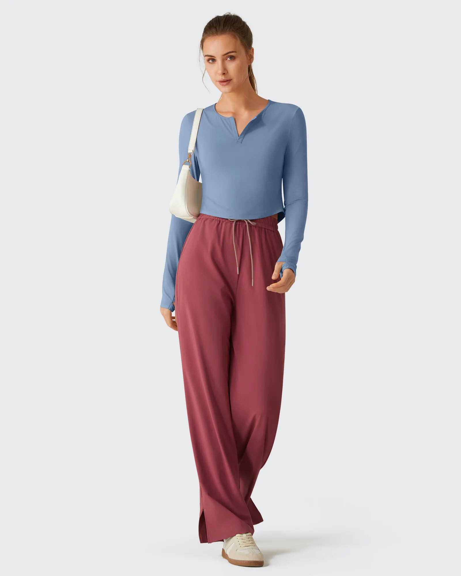 G4Free - Lightbreeze V Neck UPF 50+ Thumbholes Long Sleeve -GF26B886B005A-S-GF26B886B005B-M-GF26B886B005C-L-GF26B886B005D-XL-GF26B886B005E-XXL