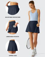 G4Free - Lightweight 2 Pockets Inner Shorts Tennis Skirts 15 -GF26H879A001A-S-GF26H879A001B-M-GF26H879A001C-L-GF26H879A001D-XL-GF26H879A001E-XXL
