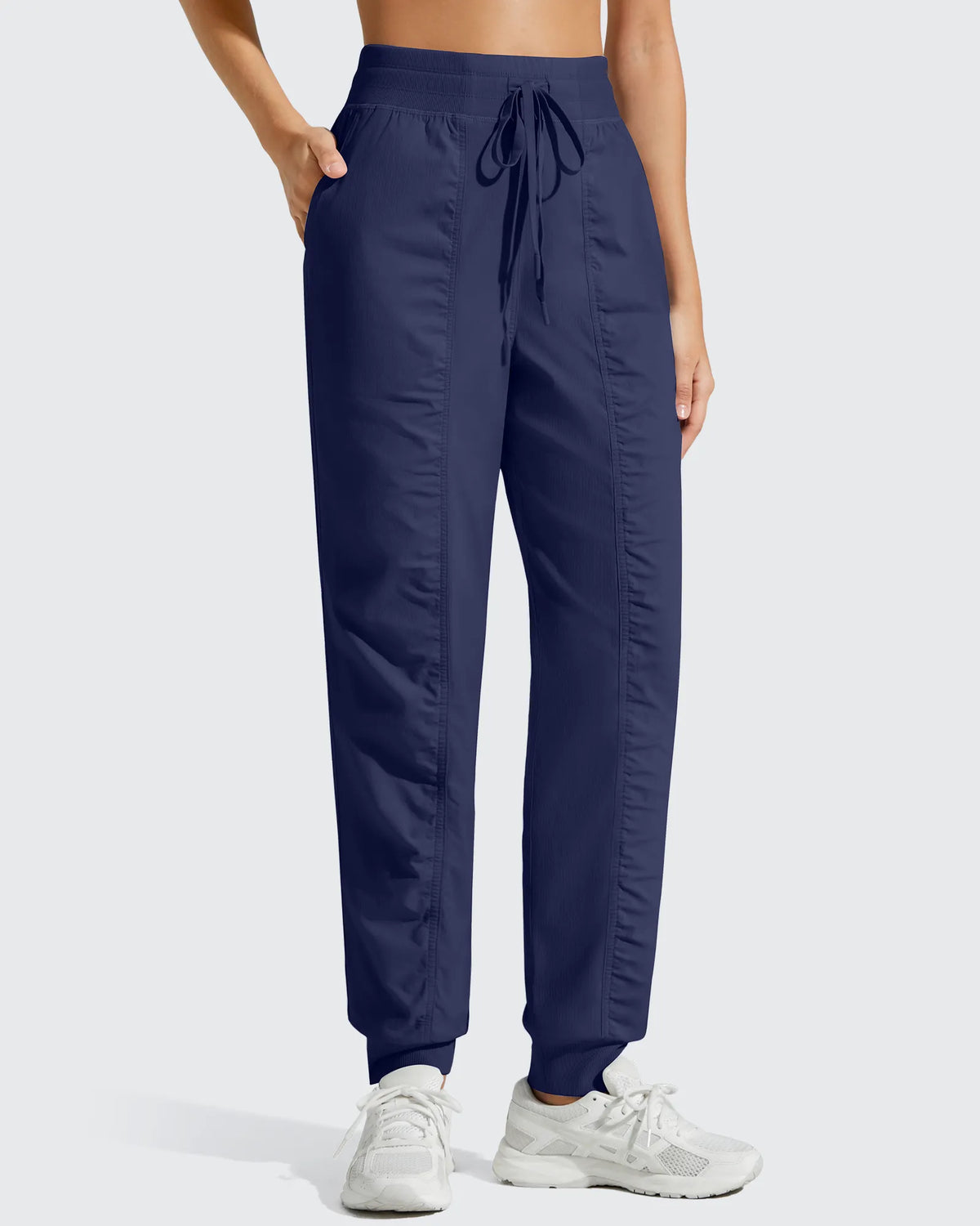 G4Free - Lightweight Ankle Cuffs Drawstring Track Pants -GF25D694AA-S