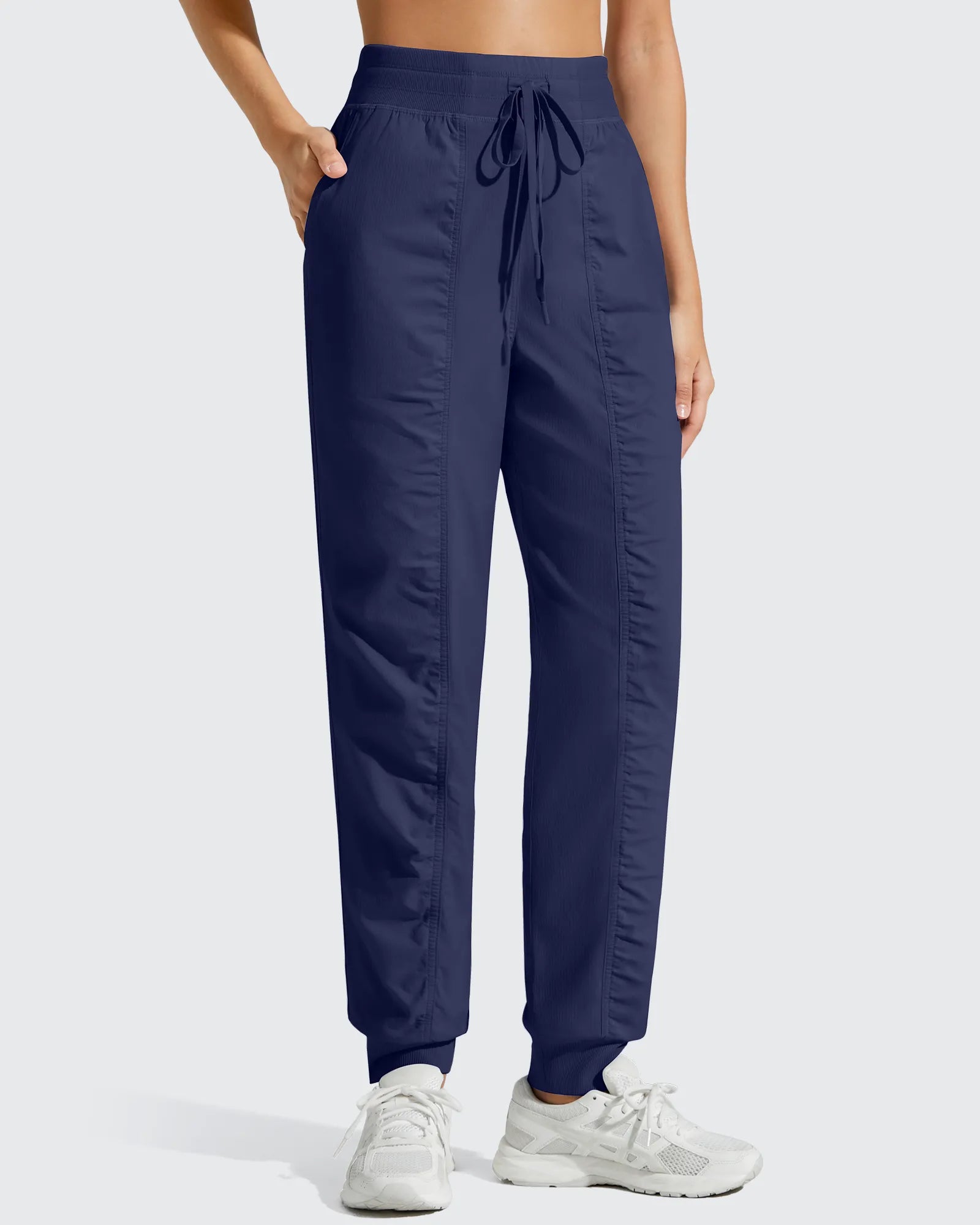 G4Free - Lightweight Ankle Cuffs Drawstring Track Pants -GF25D694BA-S