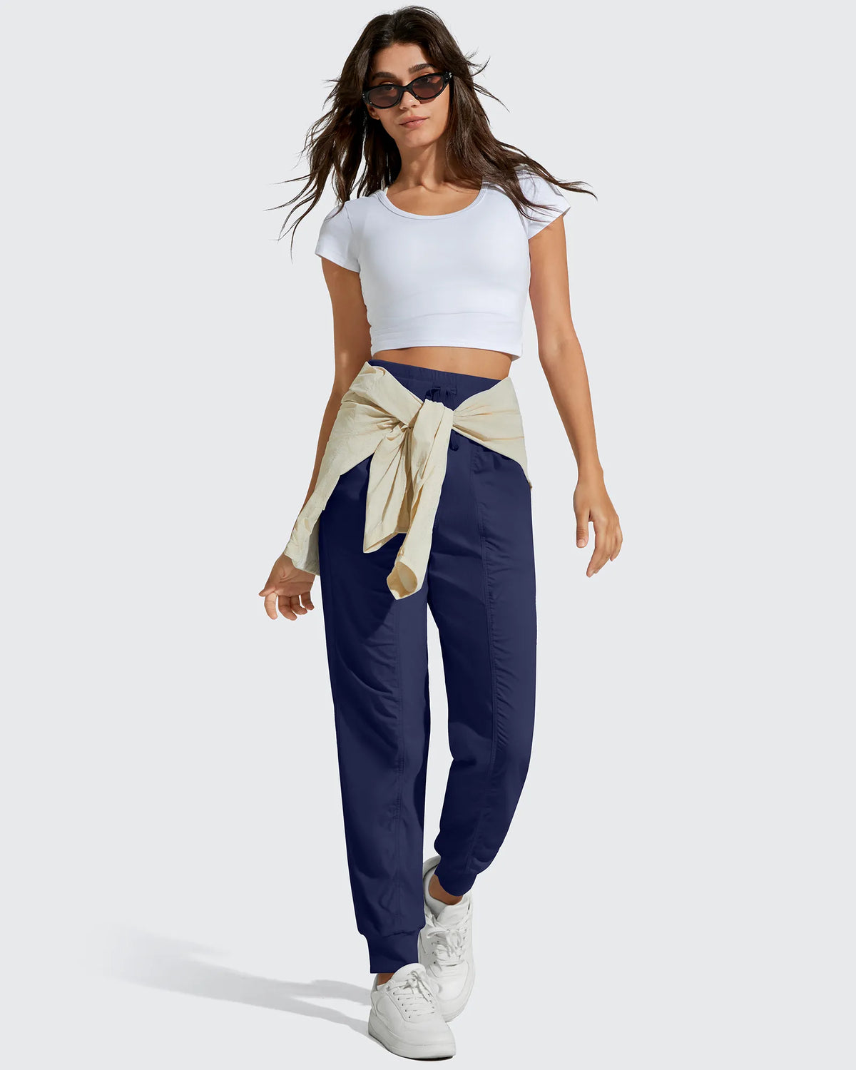 G4Free - Lightweight Ankle Cuffs Drawstring Track Pants -GF25D694BA-S-GF25D695BA-S-GF25D696BA-S-GF25D694BB-M-GF25D695BB-M