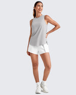 G4Free - Lightweight Athletic Sleeveless Long Tank Tops -GF25L416BA-S-GF25L416BB-M-GF25L416BC-L-GF25L416BD-XL-GF25L416BE-XXL