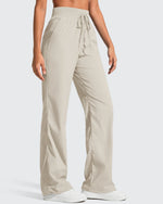 G4Free - Lightweight Straight Leg Ruched Drawstring Joggers -GF25D748AA-S