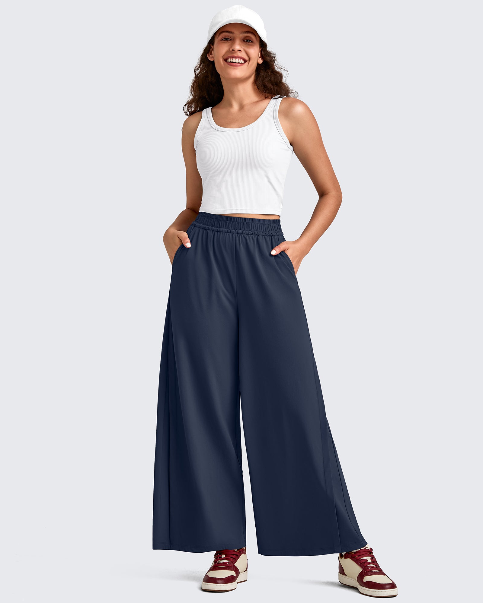 G4Free - Lightweight Wide Leg Palazzo Ankle Pants -GF25J497CA-S-GF25J498CA-S-GF25J499CA-S-GF25J497CB-M-GF25J498CB-M