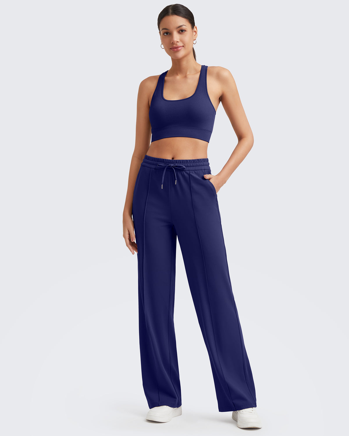 G4Free - Loose Front Pleats Drawstring Casual Pants -GF24J310AA-S-GF24J311AA-S-GF24J312AA-S-GF24J310AB-M-GF24J311AB-M