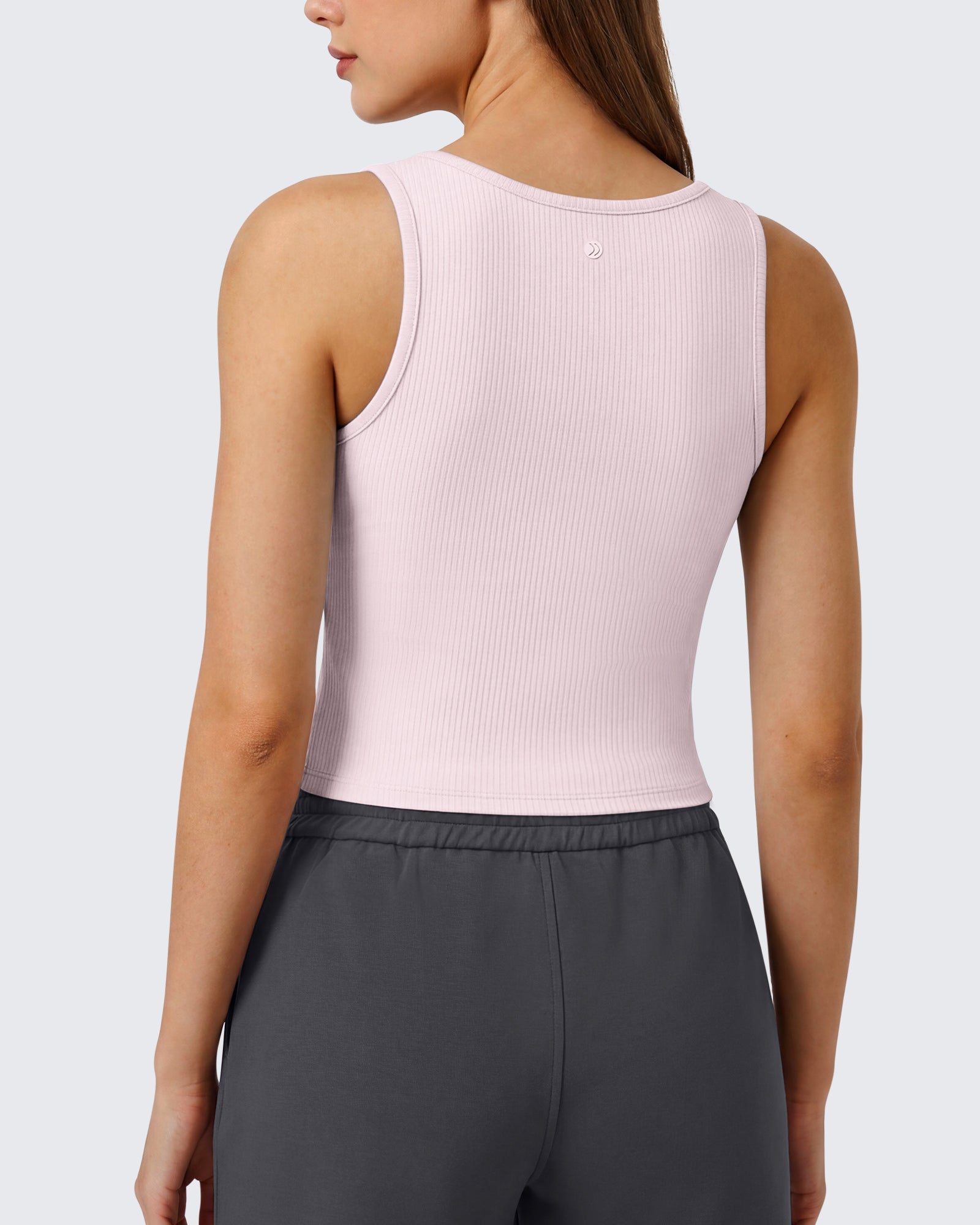 G4Free - Neck Sleeveless Crop Tops G4Free Ribbed Cropped Henley Tank Top -GF26L979A001F-XS-GF26L979A001A-S-GF26L979A001B-M-GF26L979A001C-L-GF26L979A001D-XL