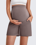 G4Free - Over The Belly Pregnancy Athletic Shorts 6'' -GF25EY556AF-XS