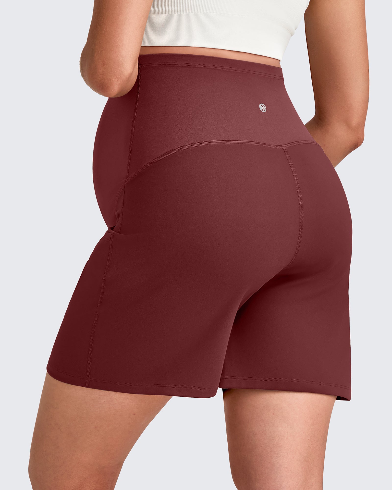G4Free - Over The Belly Pregnancy Athletic Shorts 6'' -GF25EY556AF-XS-GF25EY556AA-S-GF25EY556AB-M-GF25EY556AC-L-GF25EY556AD-XL
