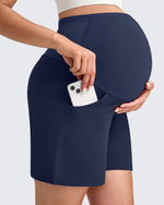 G4Free - Over The Belly Pregnancy Athletic Shorts 6'' -GF25EY556AF-XS-GF25EY556AA-S-GF25EY556AB-M-GF25EY556AC-L-GF25EY556AD-XL