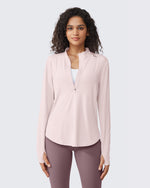 G4Free - Quick Dry High Neck Sun Half Zip Tops -GF23B126TF-XS