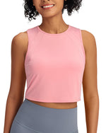 G4Free - Racerback Crop Sleeveless Tank Tops -GF24B223AA-S