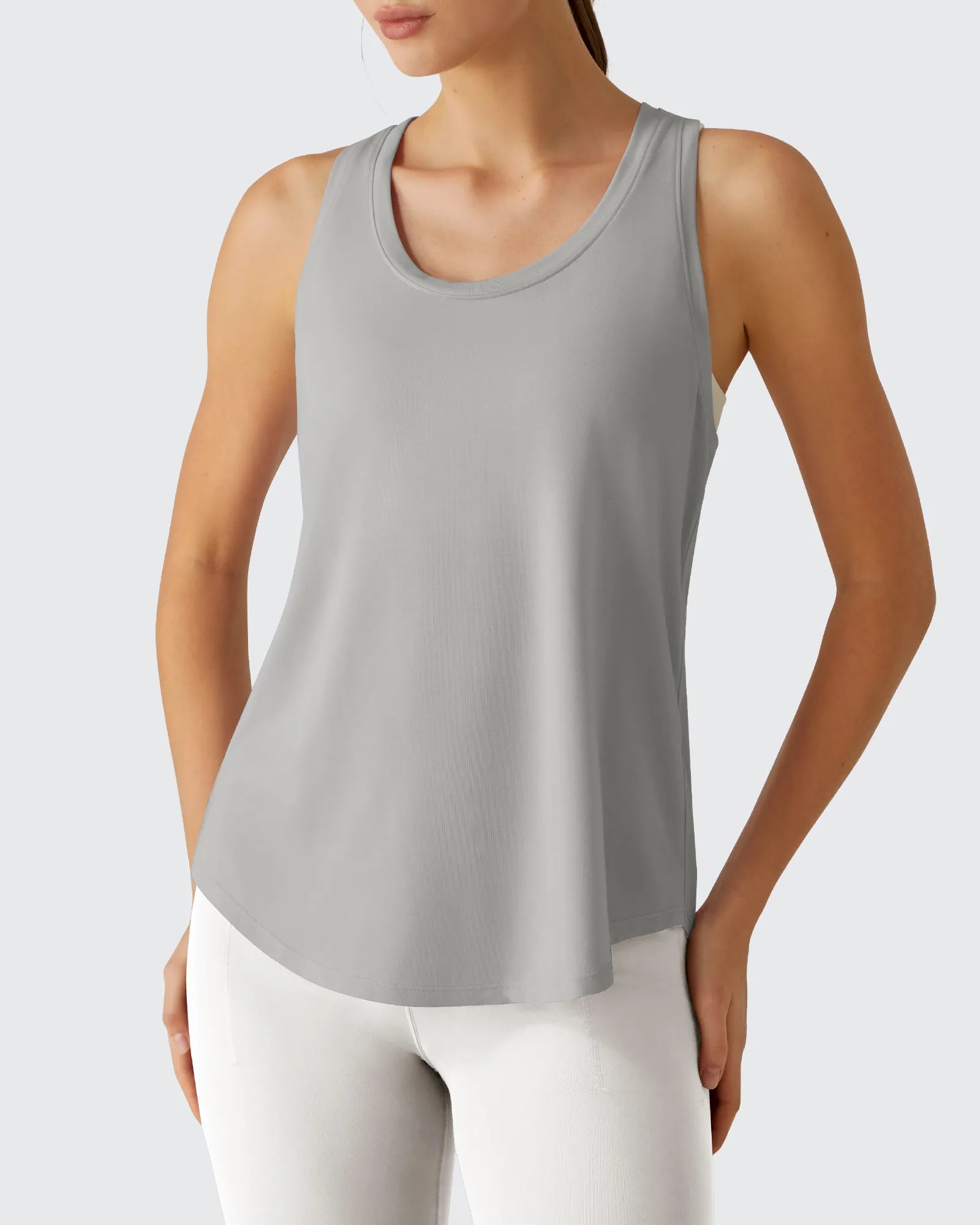 G4Free - Racerback Hip Length Scoop Neck Muscle Tank Tops -GF26L892D016F-XS-GF26L892D016A-S-GF26L892D016B-M-GF26L892D016C-L-GF26L892D016D-XL