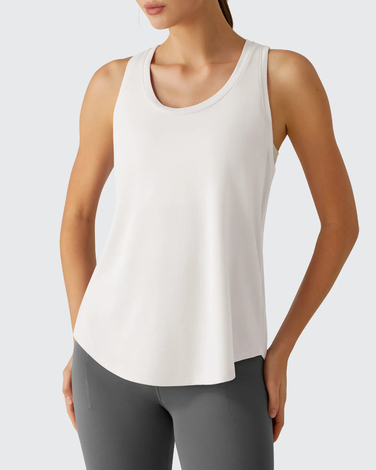 G4Free - Racerback Hip Length Scoop Neck Muscle Tank Tops -GF26L892D016F-XS-GF26L892D016A-S-GF26L892D016B-M-GF26L892D016C-L-GF26L892D016D-XL