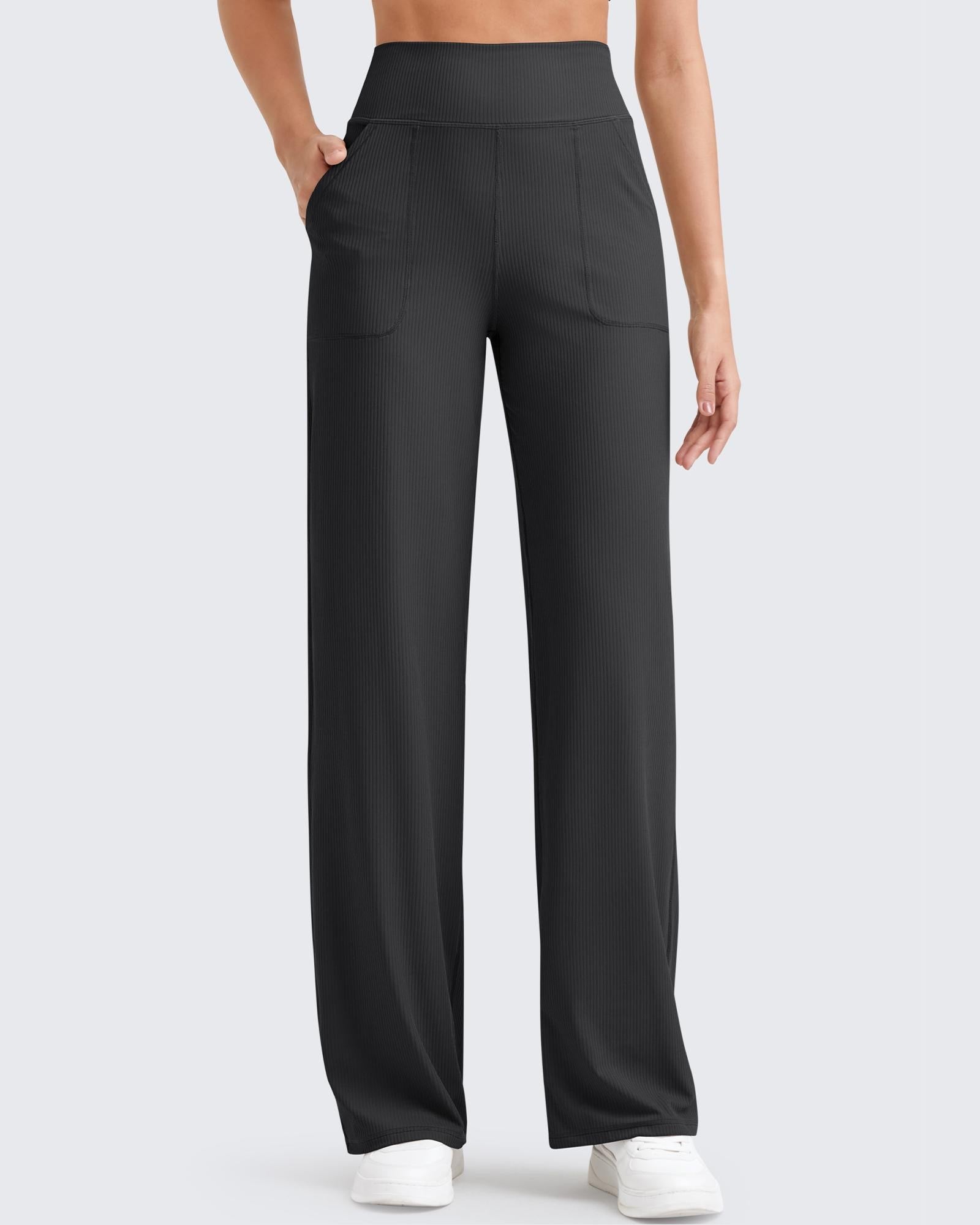 G4Free - Ribbed High-Rise Seamless Work Pants -GF24J315AA-S-GF24J316AA-S-GF24J317AA-S-GF24J315AB-M-GF24J316AB-M