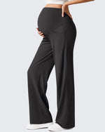 G4Free - Ribbed Maternity Wide Leg Casual Yoga Pants -GF25JY537AF-XS-GF25JY538AF-XS-GF25JY539AF-XS-GF25JY537AA-S-GF25JY538AA-S