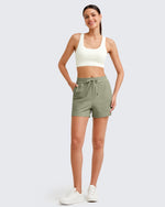 G4Free - Ribbed Mid-Rise Drawstring Shorts -GF25E318AA-S-GF25E318AB-M-GF25E318AC-L-GF25E318AD-XL-GF25E318AE-XXL