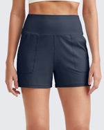 G4Free - Ribbed Mid-Rise Seamless Work Shorts -GF25E314AA-S