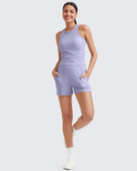 G4Free - Ribbed Mid-Rise Seamless Work Shorts -GF25E314AA-S-GF25E314AB-M-GF25E314AC-L-GF25E314AD-XL-GF25E314AE-XXL