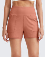 G4Free - Ribbed Mid-Rise Seamless Work Shorts -GF25E314AA-S-GF25E314AB-M-GF25E314AC-L-GF25E314AD-XL-GF25E314AE-XXL