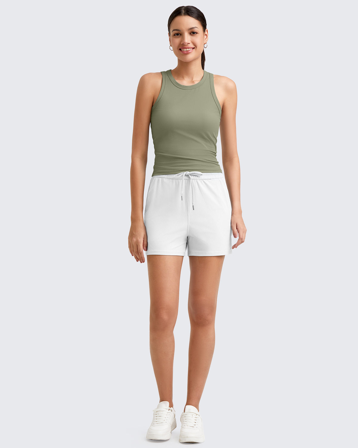 G4Free - Ribbed Slim Racerback Athletic Tanks -GF25B327AA-S-GF25B327AB-M-GF25B327AC-L-GF25B327AD-XL-GF25B327AF-XS