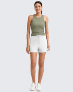 G4Free - Ribbed Slim Racerback Athletic Tanks -GF25B327AA-S-GF25B327AB-M-GF25B327AC-L-GF25B327AD-XL-GF25B327AF-XS