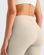 G4Free - Ribbed Tummy Control Flare Yoga Pants -GF25A407AA-S-GF25A408AA-S-GF25A409AA-S-GF25A407AB-M-GF25A408AB-M