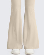 G4Free - Ribbed Tummy Control Flare Yoga Pants -GF25A407AA-S-GF25A408AA-S-GF25A409AA-S-GF25A407AB-M-GF25A408AB-M