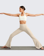 G4Free - Ribbed Tummy Control Flare Yoga Pants -GF25A407AA-S-GF25A408AA-S-GF25A409AA-S-GF25A407AB-M-GF25A408AB-M