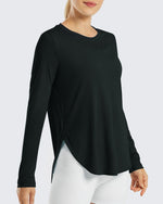 G4Free - Scoop Neck UV Sun Workout Long Sleeve -GF21B003BA-S