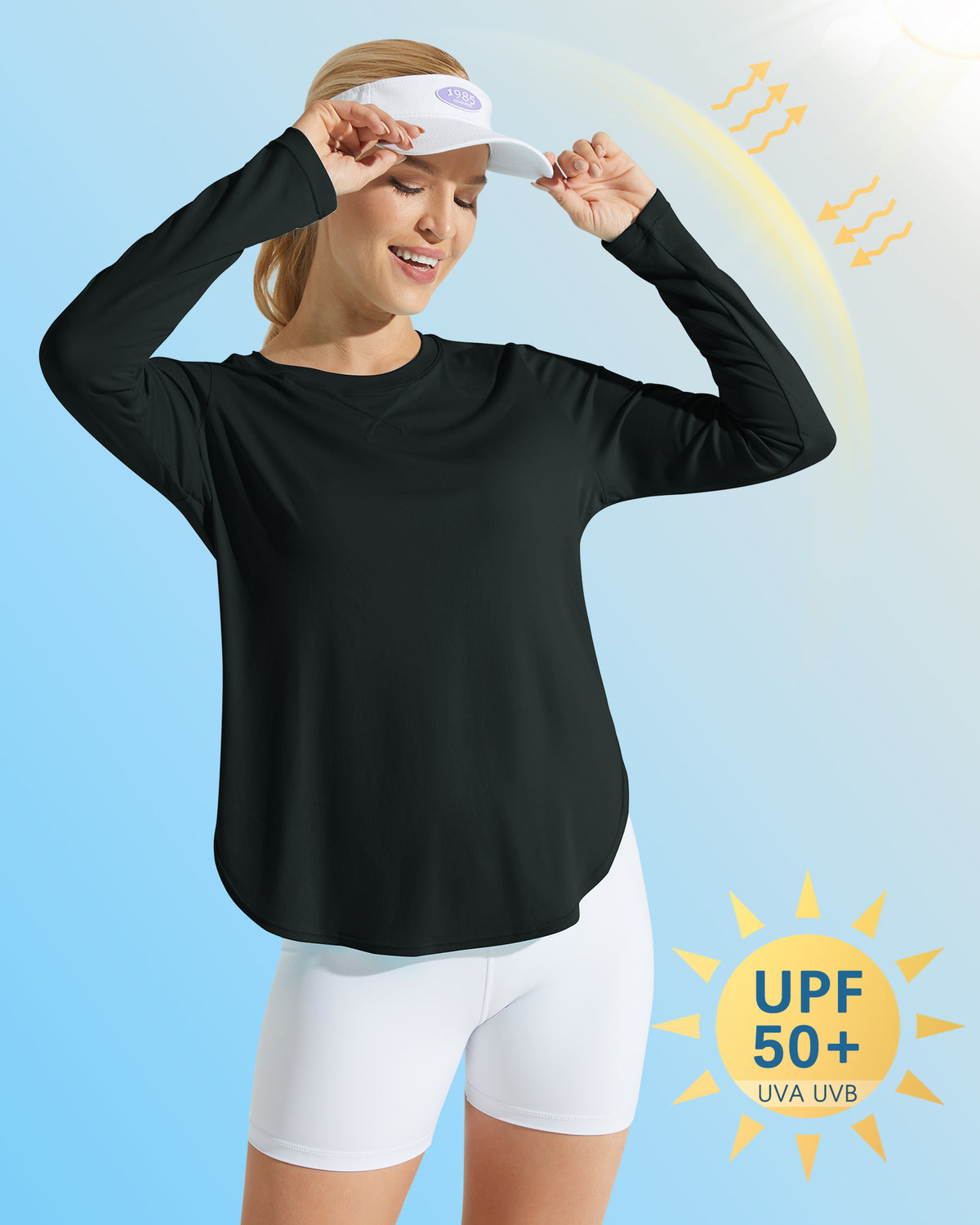 G4Free - Scoop Neck UV Sun Workout Long Sleeve -GF21B003BA-S-GF21B003BB-M-GF21B003BC-L-GF21B003BD-XL-GF21B003BE-XXL