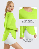 G4Free - Scoop Neck UV Sun Workout Long Sleeve -GF21B003BA-S-GF21B003BB-M-GF21B003BC-L-GF21B003BD-XL-GF21B003BE-XXL