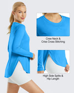 G4Free - Scoop Neck UV Sun Workout Long Sleeve -GF21B003BA-S-GF21B003BB-M-GF21B003BC-L-GF21B003BD-XL-GF21B003BE-XXL